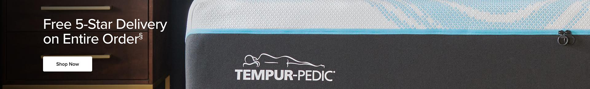 Free 5-Star Delivery 
                on Entire qualifying $999+ mattress purchase§