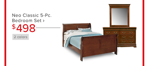 Neo Classic 5-Pc. Bedroom Set $498 shop now