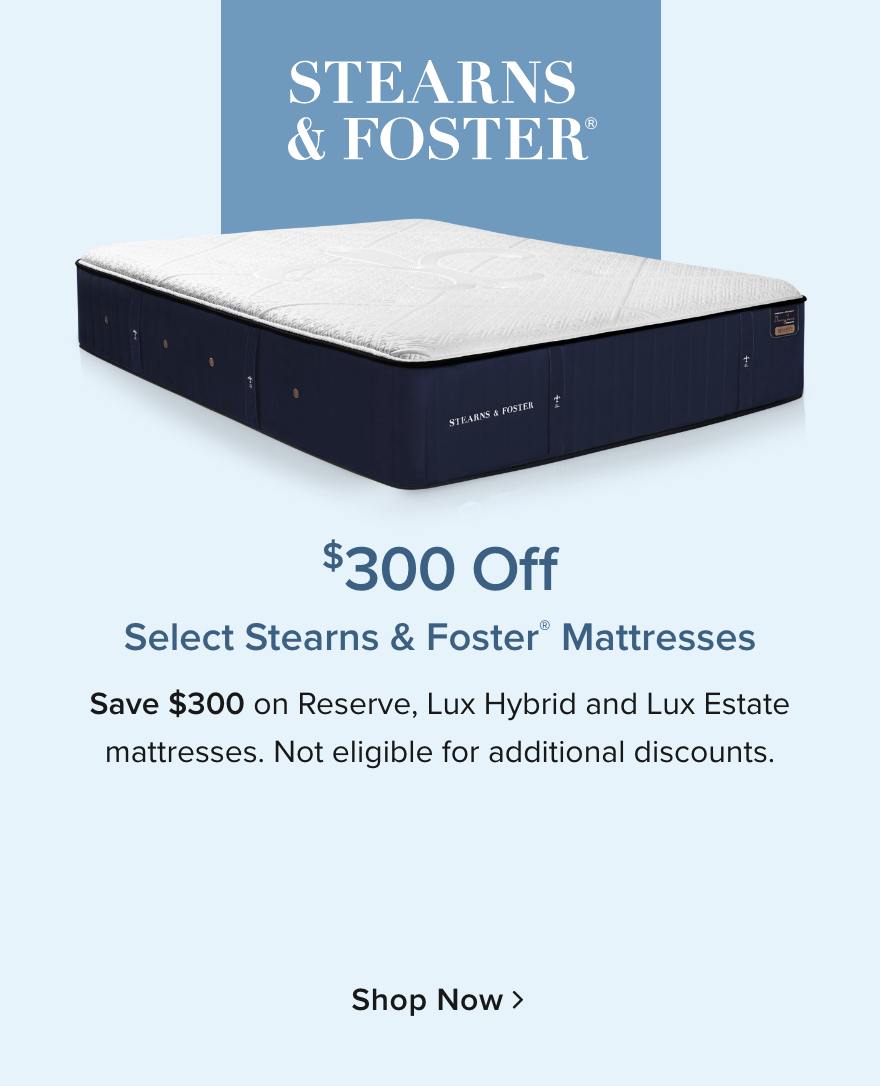 Stearns and Foster Mattresses - Shop Now