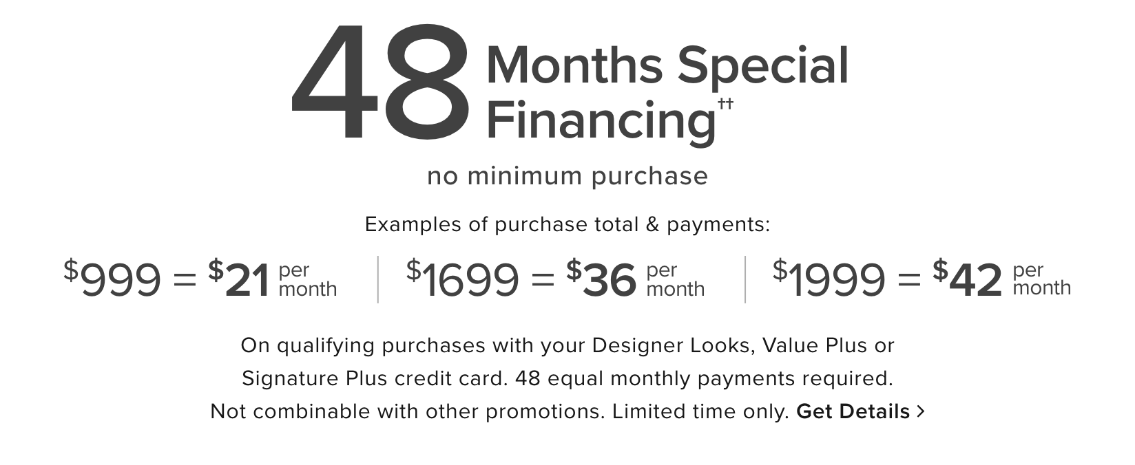 48 Month Financing Offer