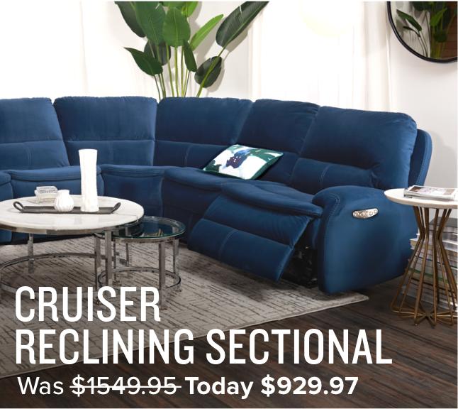 40% off Cruiser reclining sectional