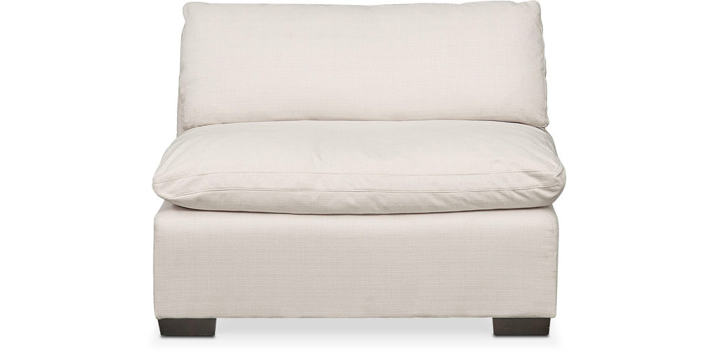 Plush Armless Chair
