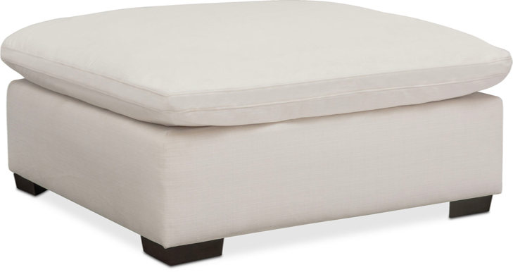 Plush Ottoman