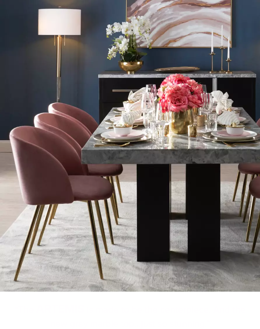 The Artemis Gray Dining Room Collection