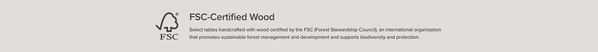 FSC Certified Wood