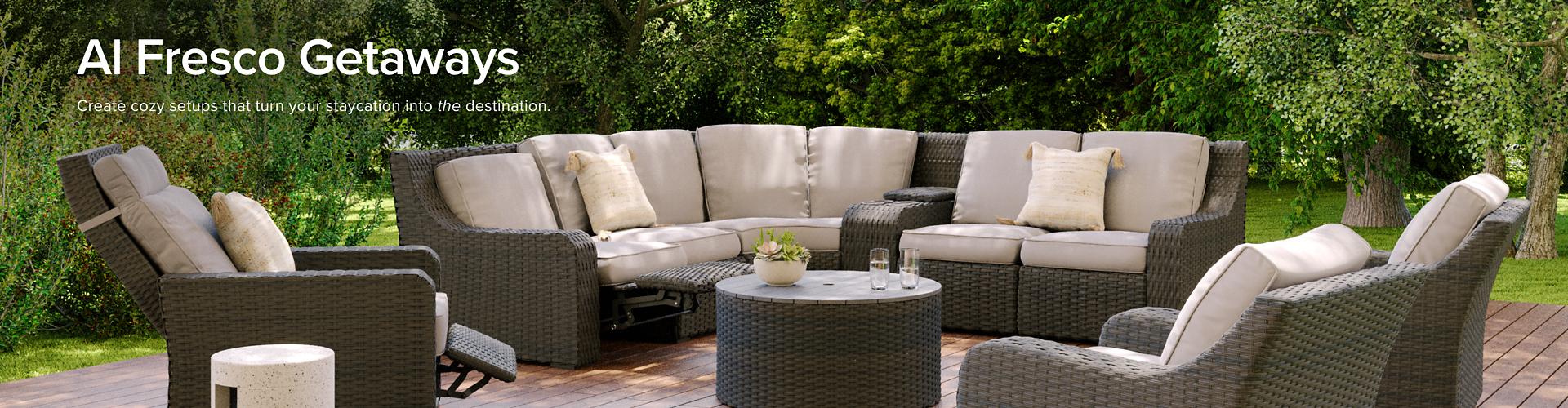 resin wicker patio furniture sets