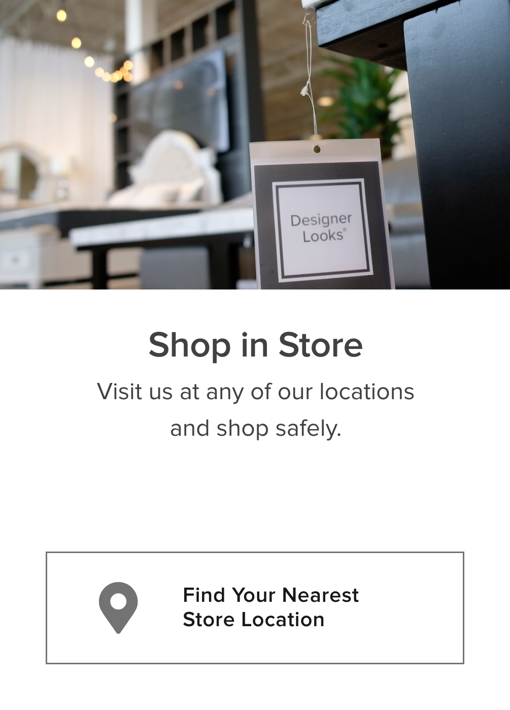 in store shopping card