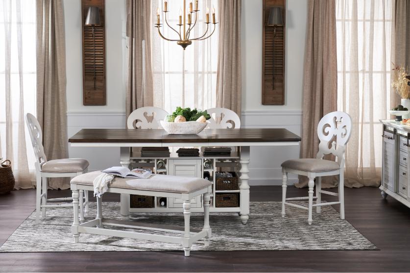 all white dining rooms