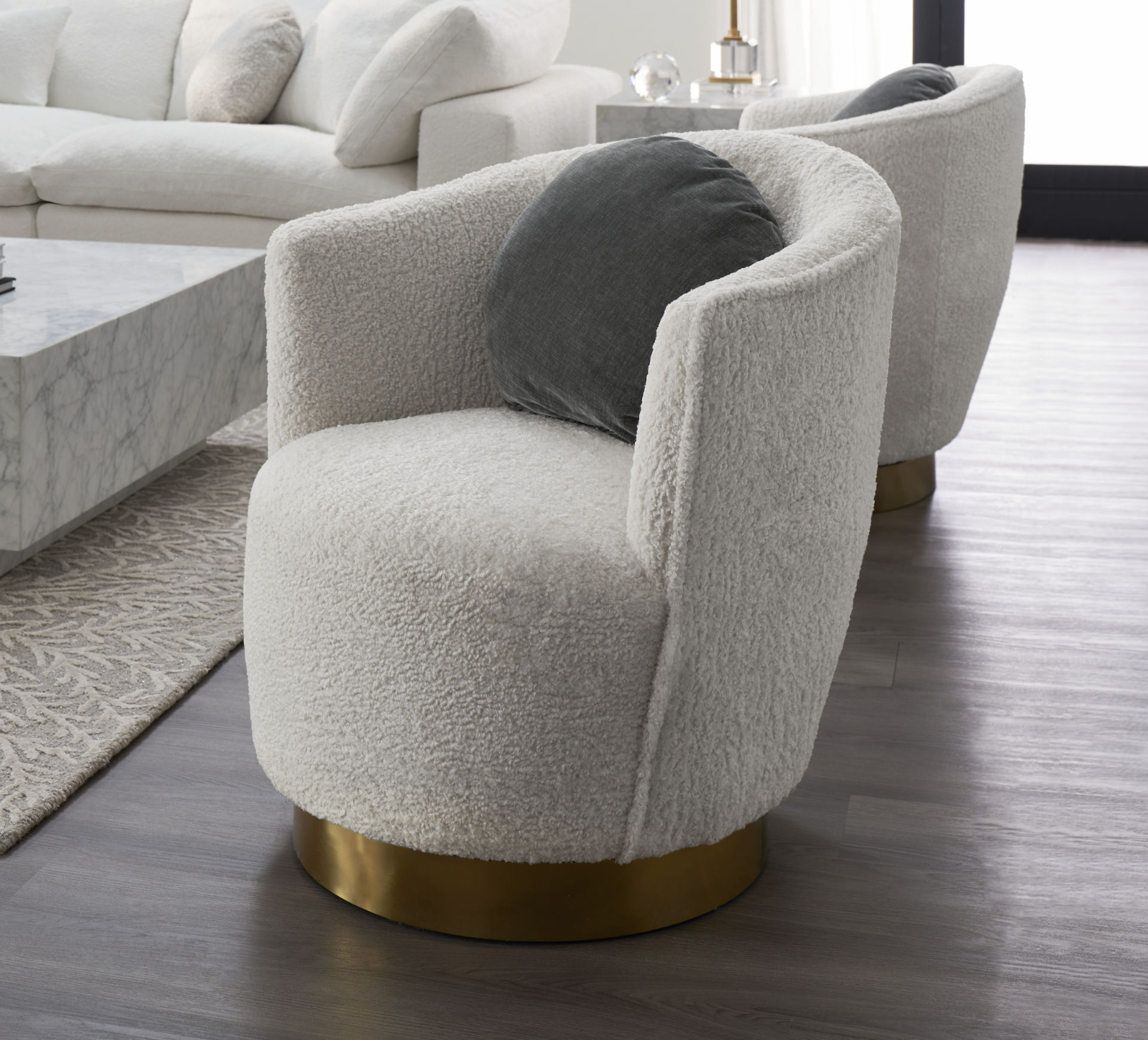 Boucle accent chair