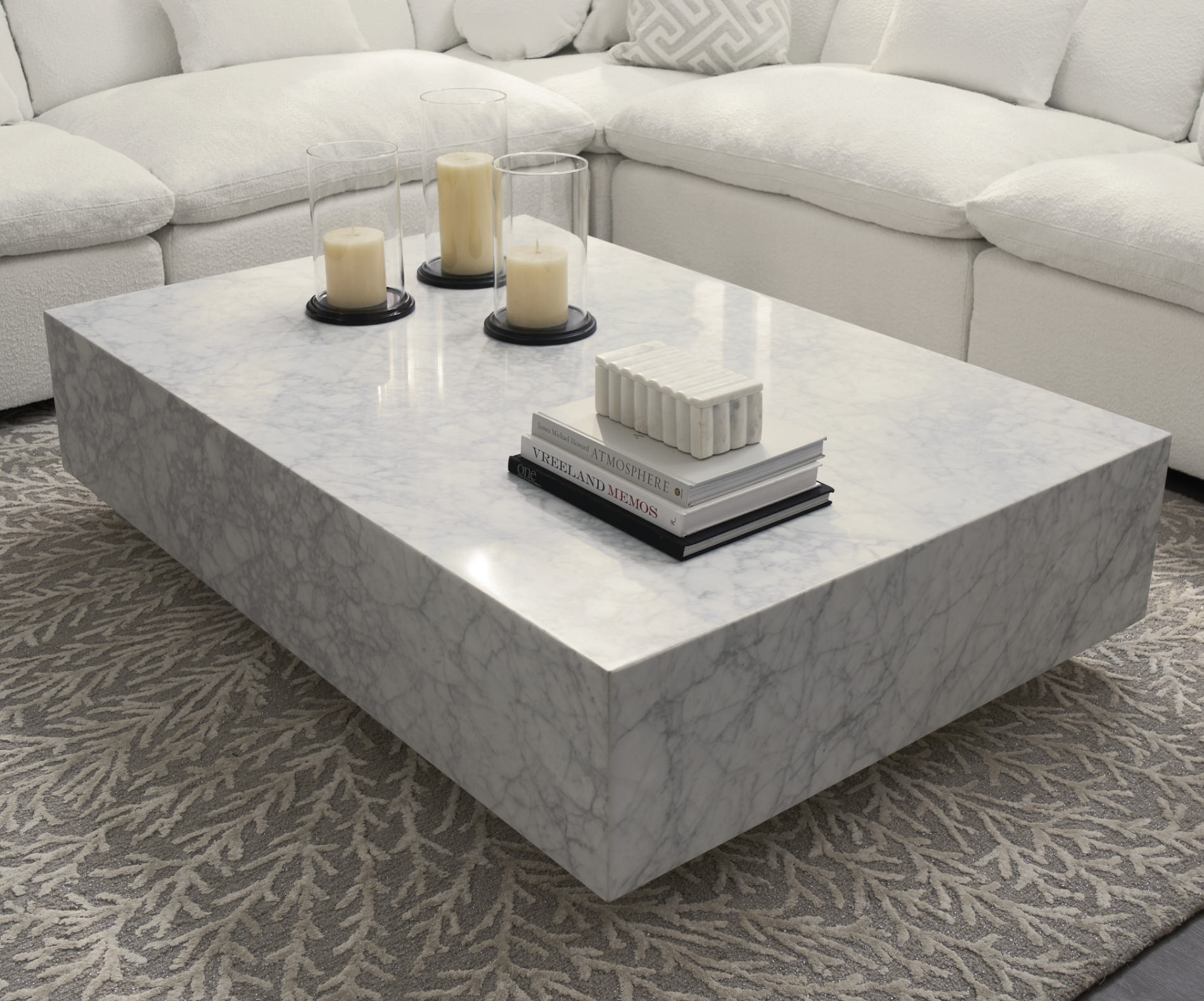Marble style coffee table